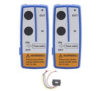 Kit de Télécommande de Treuil sans Fil, Akozon 12V 50 Pieds Télécommande de Commutateur de Combiné Console de Marche Arrière à Maintien Manuel Pour Camion ATV