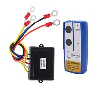 Kit de Télécommande de Treuil sans Fil, Portée de 75 Pieds, Universel 12V/24V, avec Récepteur, pour CamionATV SUV (BLUE)