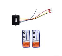 Kit de télécommande de treuil sans fil pour treuil électrique 12 V/24 V jusqu'à 7 711 kg, double combiné avec récepteur, longue portée de 30 m, robuste pour camion et VTT (bleu)