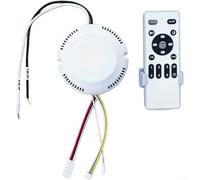 Kit de télécommande pour ventilateur de plafond - 24 V CC - Intensité variable en continu - Pour ventilateur Smart Life - Contrôle de la lumière - 6 vitesses - WiFi - Compatible avec Alexa Google