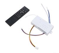 Kit de télécommande pour ventilateur de plafond à LED avec moteur CC à 6 vitesses, contrôleur de fréquence variable et fonction de gradation de la lumière sans fil pour un flux d'air et une ambiance