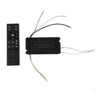 Kit de télécommande pour ventilateur de plafond avec 6 réglages de vitesse, contrôle de fréquence, fonction de gradation, moniteur de batterie, bouton de réinitialisation, mode guide du vent pour