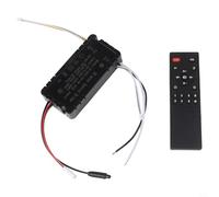 Kit de télécommande pour ventilateur de plafond avec récepteur, variateur d'intensité 6 vitesses, contrôleur de conversion de fréquence infrarouge pour lumières LED, AC 110-265 V, blanc et (avec guide