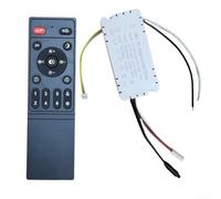 Kit de télécommande pour ventilateur de plafond avec récepteur, variateur d'intensité 6 vitesses, contrôleur de conversion de fréquence infrarouge pour lumières LED, AC110-265 V, blanc et