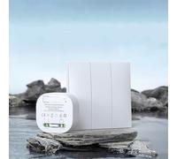 Kit de télécommande sans fil, étanche, auto-alimenté, interrupteur marche/arrêt pour luminaires, sans pile (1-2)