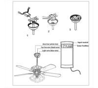 Kit de télécommande universelle pour ventilateur de plafond