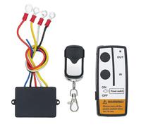 Kit de télécommande universelle sans fil pour treuil DC12 V, 15,2 m, 2 télécommandes avec voyant lumineux pour camion