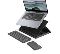 Kit de télétravail Clavier sans fil Azerty Logitech Casa Pop-Up Desk Graphite + Support + Pavé tactile