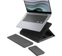 Kit de télétravail Clavier sans fil Azerty Logitech Casa Pop-Up Desk Graphite + Support + Pavé tactile