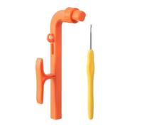 Kit de tension de fil au crochet - ABS 17 x 6,4 cm | Aide à l'anneau magique ergonomique avec guide de fil, contrôle de la tension, stabilité enfichable | Crochets outils pour débutants à tricoter