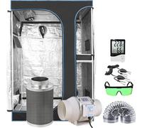 Kit de tente de culture hydroponique, construction durable, système complet, 90x60x135cm 2in1 Kit