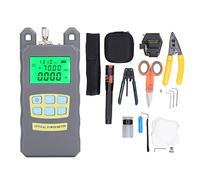 Kit de Terminaison de Fibre Optique, Kit D'outils de Connexion à Froid de Câble Optique FTTH Compteur de Puissance Optique Cleaver Stripper Miller Clamp