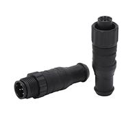 Kit de Terminaison étanche NMEA 2000 avec Filetage M12, Kit de Terminaison Mâle Femelle à 5 Broches pour Réseaux Lowrance/Simrad/B G/Navico/