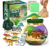 Kit De Terrarium De Dinosaures - Kit De Terrarium De Dinosaures Polyvalent pour | Fabriquer des Arts Et des Métiers De Dinosaures | Dino Crafts Garçons Âgés De 4 À 12 Ans, Décorations De Chamb