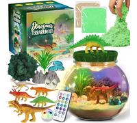 Kit de Terrarium Dinosaure - Ensemble de conteneurs de Dinosaures pour de Jouets de Dinosaures | Kit éducatif Scientifique pour la Fabrication d'arts et d'artisanat | Activités Faites à la