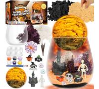 Kit de terrarium pour enfants - Cadeau d'Halloween et d'anniversaire pour filles de 4 à 12 ans, veilleuse phosphorescente à faire soi-même avec LED, jouet créatif et décoration effrayante