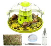 Kit de terrarium pour escargots - Enclos d'insectes - Terrarium d'observation - Récipient d'observation des mantes priantes - Boîte d'élevage - Kit de démarrage pour coccinelles, araignées, petits