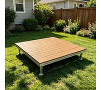 Kit De Terrasse Flottante, Plancher Surélevé En Composite Bois-plastique