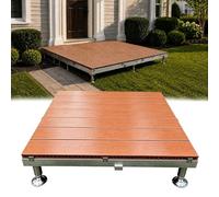 Kit de terrasse flottante, Plancher Surélevé En Composite Bois-plastique