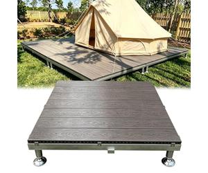 Kit de terrasse flottante, Plancher Surélevé En Composite Bois-plastique