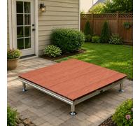 Kit de terrasse flottante, Plateforme modulaire en bois composite