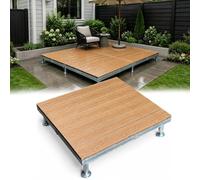 Kit de terrasse flottante, Plateforme modulaire en bois composite