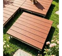 Kit De Terrasse Flottante, Plateforme Modulaire En Composite | Plate-forme De Terrasse Surélevée, Pieds Réglables, For Patio Et Jardin(Orange)