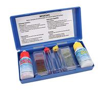 Kit de Test Chlore et pH pour Piscine avec Boîtier Plastique 15 cm | Pour Analyse Qualitative de l'Eau Indicateur Liquide et Phénol Rouge Volume 20 ml par Réactif Plage de Lecture Idéale Chlore