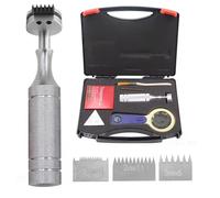 Kit De Test D’adhérence à Quadrillage, Scribe De Film De Peinture Professionnel Avec Lames 1mm/2mm/3mm, Loupe, Poignée Et Ruban, Testeur De Coupe Pour Peinture, Revêtements, Placage Et Finitions