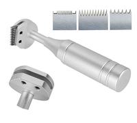 Kit de test d'adhérence à quadrillage avec tête rotative à 3 lames et tableau des résultats de test - Outil de précision for surfaces peintes, revêtues, plaquées et pulvérisées