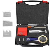 Kit de Test d'adhérence par quadrillage, avec Lames de 1 mm, 2 mm et 3 mm, loupe, Ruban adhésif et Brosse. Largeur des Dents maintenue à ±0,05 mm. Convient aux revêtements, peintures et Plastiques.