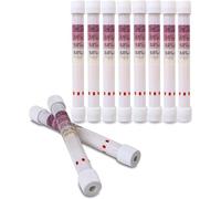 Kit de Test d'Alcoolémie Jetable, 10 Tests de Respiration avec Indicateur de Niveau 0-0.8%, 5 Paquets de 2 Pièces, Précision 99,4%, Portable