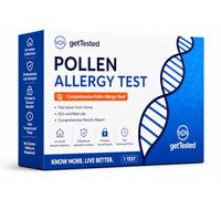 Kit de test d'allergie au pollen (12 allergènes) - Test sanguin à domicile avec analyse - Identifie les déclencheurs spécifiques du pollen et les niveaux de sensibilité - Bouleau, herbe, herbe à poux