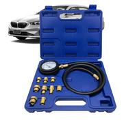 Kit de test de compression du moteur, kit d'adaptateur de testeur de compression, Ensemble de tests de du moteur d'huile, Outil de diagnostic automobile à double échelle, tuyaux à longue p