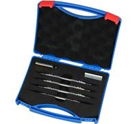Kit de test de dureté pour l'identification des minéraux - Testeur de rayures 2-9 avec médiators Mohs en acier inoxydable, lot de 4 et boîte de rangement pour usage industriel