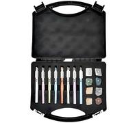 Kit de test de dureté - Stylo testeur de rayures 2-9 pour identification minérale industrielle, pierres précieuses, jade, bijoux - Idéal pour les étudiants en géologie, les amateurs et les