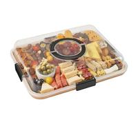 Kit de Test de Glycémie, Organisateur À 6 Compartiments, Boîte De Charcuterie Étanche, pour Hommes et Femmes Âgés, Maison et Voyage, Contrôle Matin et Après Repas