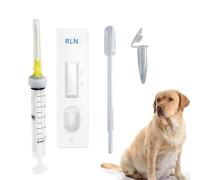 Kit de test de grossesse pour chien - Test de grossesse précise | Détecteur de grossesse pour chien | Kit de test de grossesse à domicile avec carte de lance sanguine et tube d'échantillon