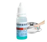 Kit De Test De Métal Pour Testeur En Acier Inoxydable 304, Réactif De 12 Ml, Liquide De Test Rapide Pour Identifier L'authenticité, Solution Professionnelle Pour Le Traitement Du Marketing D'approvisi
