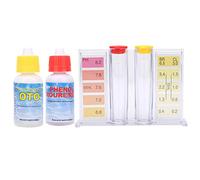 Kit de Test de PH pour Piscine, OTO et PH Test Chimique de L'eau pour Spa et Piscine Test Précis PH Alcalinité Totale Sans Chlore Boîte de Test de qualité de L'eau