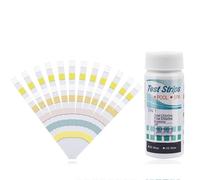 Kit de test de piscine 7 en 1, bandelettes de test pour la dureté, le chlore, le brome, le pH et l'acide