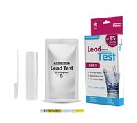 Kit de test de plomb dans l'eau - Kit de test d'eau potable, bande de plomb très sensible, test de plomb dans l'eau potable | Eau de puits souterraine 15 ppb, test do