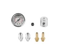 Kit De Test De Pression De Carburant 0-160 PSI Avec Manomètre 1/8 NPT Et Adaptateurs, Universel Pour Système D'Alimentation Essence/Diesel (Meter + Tee Adapter)