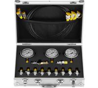 Kit de test de pression hydraulique 250/400/600 bar, 3 manom tres, 11 raccords de test, 3 tuyaux de test, ensemble de manom tres de test hydrauli