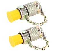 Kit de Test de Pression Hydraulique, Manomètre Hydraulique 2 Pièces Adaptateur de Test Hydraulique Raccord de Tuyau Haute Pression Outil de Couplage de Point de Mesure (#1)