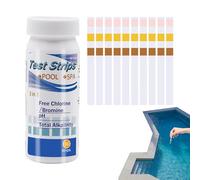 Kit de test de qualité de l'eau | Papier de test d'eau, les fournitures de test d'eau facile à utiliser pour le bain à remous d'eau, la piscine et le spa