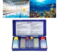 Kit de Test de qualité de L'eau pour Mesure du PH et du Chlore | Comprend un tube à essai, des réactifs analytiques sûrs, une large application pour les piscines, un matériau PVC