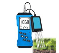 Kit de test de sol 7 en 1 - Humidimètre - Température, pH - Conductivité - Testeur de fertilité - Pour jardin, ferme, entretien de pelouse, plantes d'intérieur
