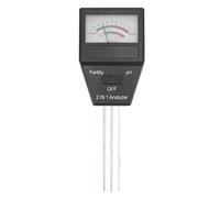 Kit de Test de Sol, Testeur de Sol 2 en 1, PH-mètre, 3 Classes de fertilité, Plug and Play, Aucune Pile Requise, Moniteur d'eau des Plantes, Analyseur de fertilité pour Jardin,
