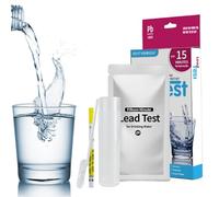 Kit De Test d'eau avec Bande De Plomb Et Compte-Gouttes Kit De Test De Plomb d'eau Bande De Tests D'eaus Dure Kits De Tests D'eaus Précis pour Les Potable du Robinet Et De Puits
